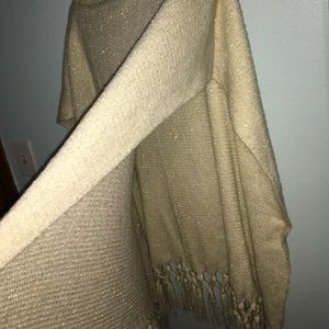 Worn Once: Francesca’s glittery poncho!